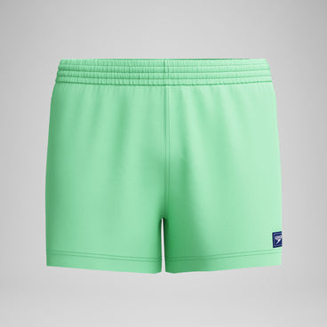 Men's Retro Solid Swim Shorts Green