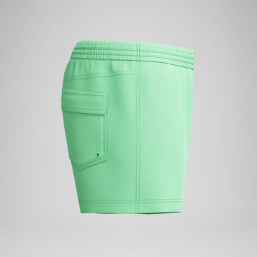 Men's Retro Solid Swim Shorts Green