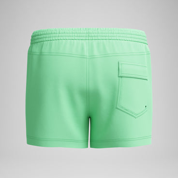 Men's Retro Solid Swim Shorts Green