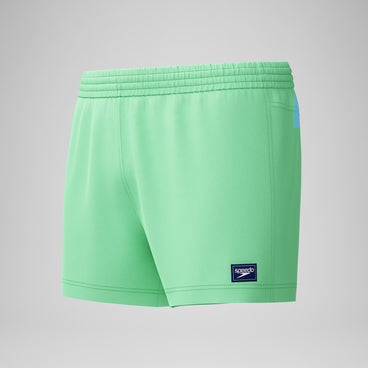 Men's Retro Solid Swim Shorts Green