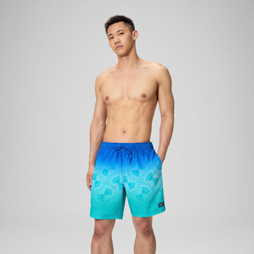 Men's Print Redondo Edge Swim Shorts Deep Blue