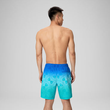 Men's Print Redondo Edge Swim Shorts Deep Blue