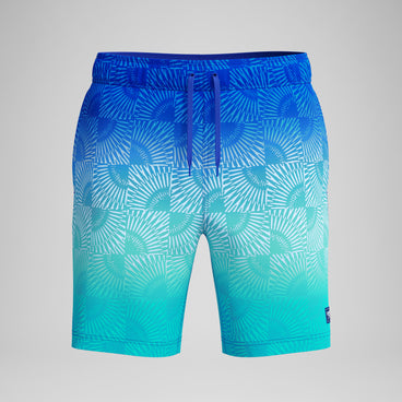 Men's Print Redondo Edge Swim Shorts Deep Blue