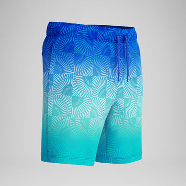 Men's Print Redondo Edge Swim Shorts Deep Blue