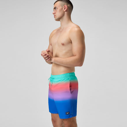 Men's Print Redondo Edge Volley Swim Trunks Multicolored
