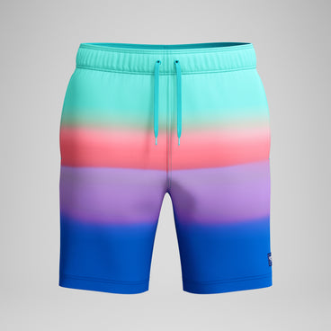Men's Print Redondo Edge Volley Swim Trunks Multicolored