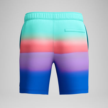 Men's Print Redondo Edge Volley Swim Trunks Multicolored