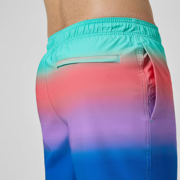 Men's Print Redondo Edge Volley Swim Trunks Multicolored
