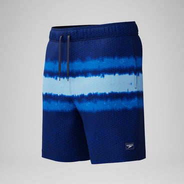 Men's Redondo Edge Printed Swim Trunks Navy/Blue