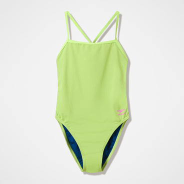 Women's Club Training V-Back 2.0 Swimsuit Lime Green