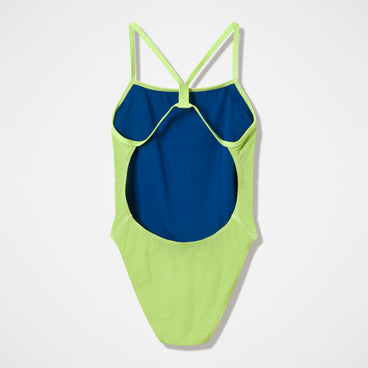 Women's Club Training V-Back 2.0 Swimsuit Lime Green