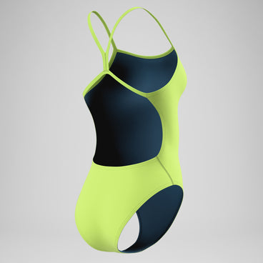 Women's Club Training V-Back 2.0 Swimsuit Lime Green