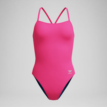 Women's Club Training Solid V-Back 2.0 One Piece Pink