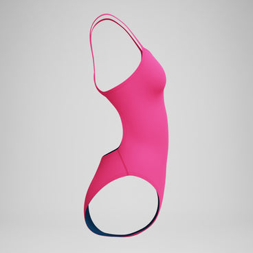 Women's Club Training Solid V-Back 2.0 One Piece Pink