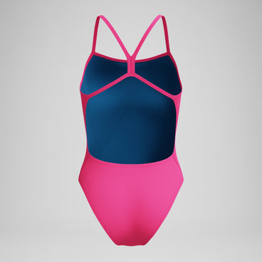 Women's Club Training Solid V-Back 2.0 One Piece Pink