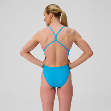 Women's Club Training Solid V-Back 2.0 Swimsuit Blue