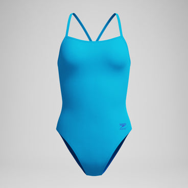 Women's Club Training Solid V-Back 2.0 Swimsuit Blue