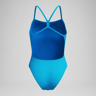 Women's Club Training Solid V-Back 2.0 Swimsuit Blue