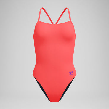 Women's Club Training Solid V-Back 2.0 Swimsuit Orange