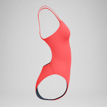 Women's Club Training Solid V-Back 2.0 Swimsuit Orange