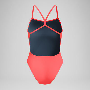 Women's Club Training Solid V-Back 2.0 Swimsuit Orange