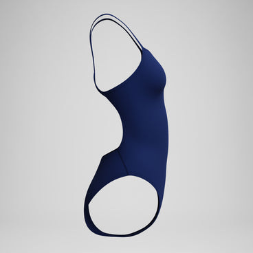 Women's Solid V-Back 2.0 One Piece Navy