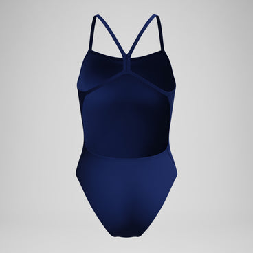 Women's Solid V-Back 2.0 One Piece Navy