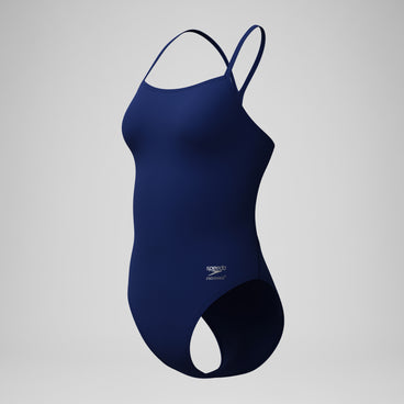 Women's Solid V-Back 2.0 One Piece Navy