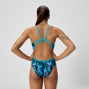 Women's Web Back Swimsuit Black