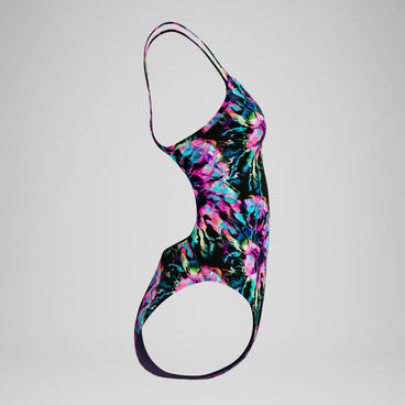 Women's V-Back 2.0 Swimsuit Glitchy Garden/Black