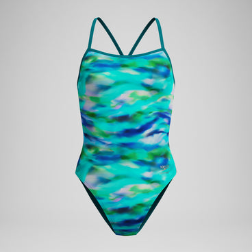 Women's V-Back 2.0 Swimsuit Sunset Grove/Green