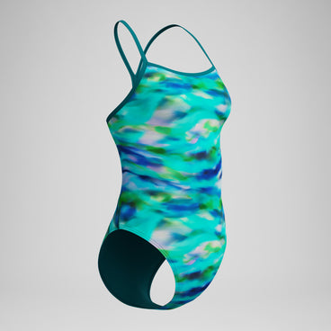 Women's V-Back 2.0 Swimsuit Sunset Grove/Green