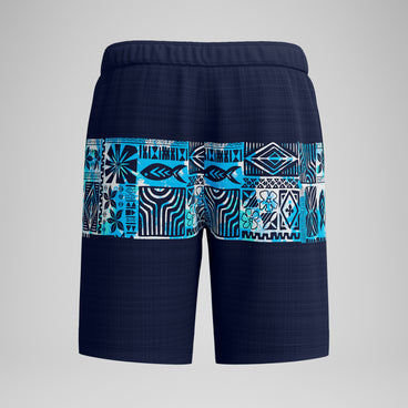 Men's Printed Bondi Swim Shorts Navy/Blue