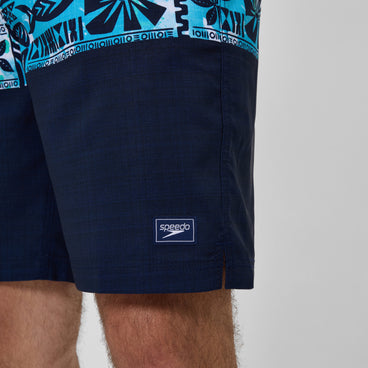 Men's Printed Bondi Swim Shorts Navy/Blue