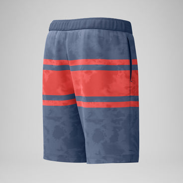 Men's Print Bondi Swim Shorts Grey/Coral