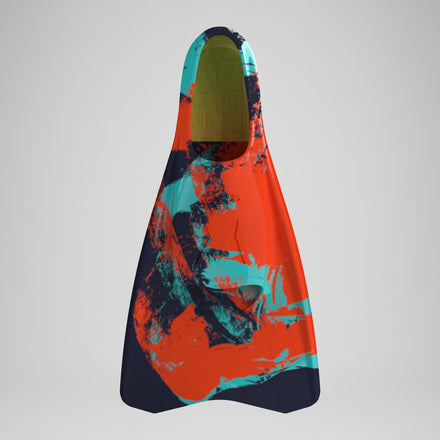 Adult Medium Blade Fin Red/Turquoise