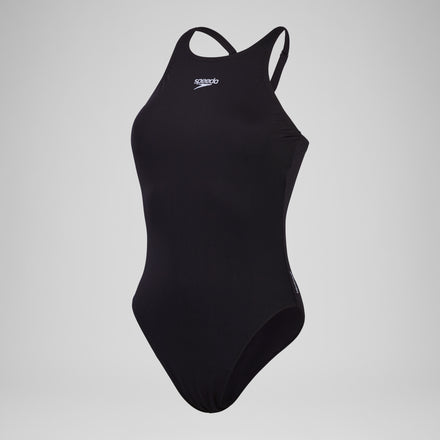 Women's Endurance+ Longer Body V Neck Swimsuit Black