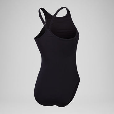 Women's Endurance+ Longer Body V Neck Swimsuit Black