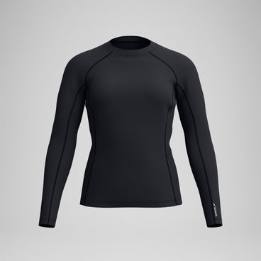 Women's Long Sleeve Rash Top Black
