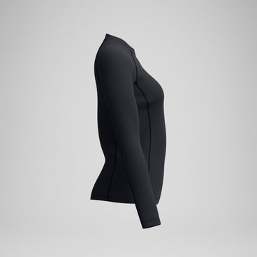 Women's Long Sleeve Rash Top Black