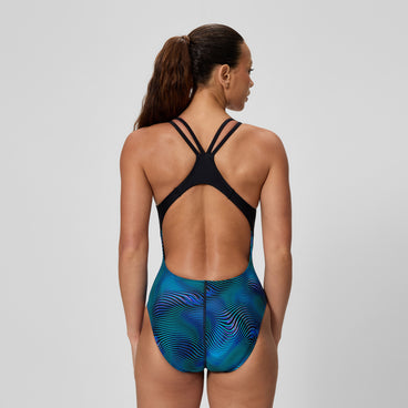 Women's Quantum Splice Swimsuit Black