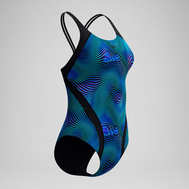Women's Quantum Splice Swimsuit Black