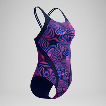 Women's Quantum Splice Swimsuit Navy