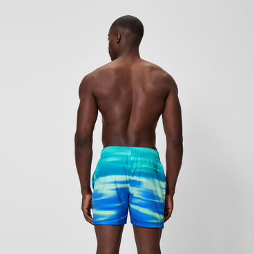 Men's Print Redondo Edge Swim Shorts Deep Blue