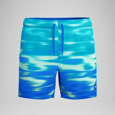 Men's Print Redondo Edge Swim Shorts Deep Blue
