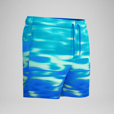 Men's Print Redondo Edge Swim Shorts Deep Blue