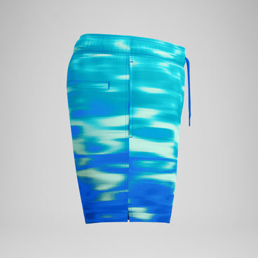 Men's Print Redondo Edge Swim Shorts Deep Blue