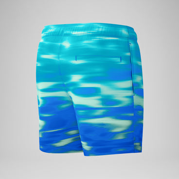 Men's Print Redondo Edge Swim Shorts Deep Blue