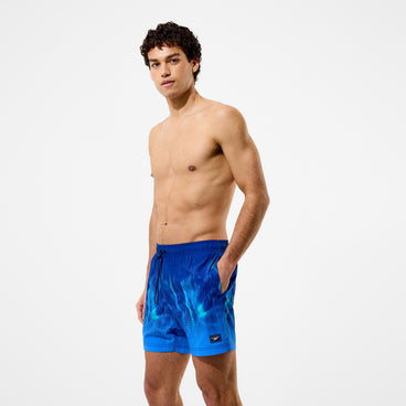 Men's Redondo Edge Printed Swim Shorts Blue