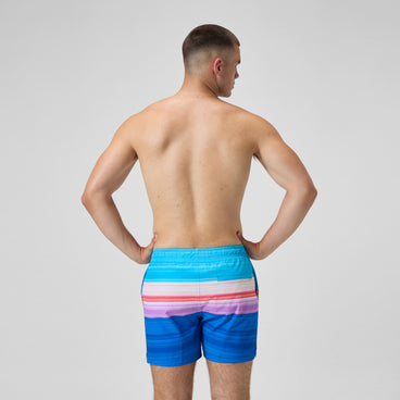 Men's Printed Redondo Edge Swim Shorts Blue/Pink